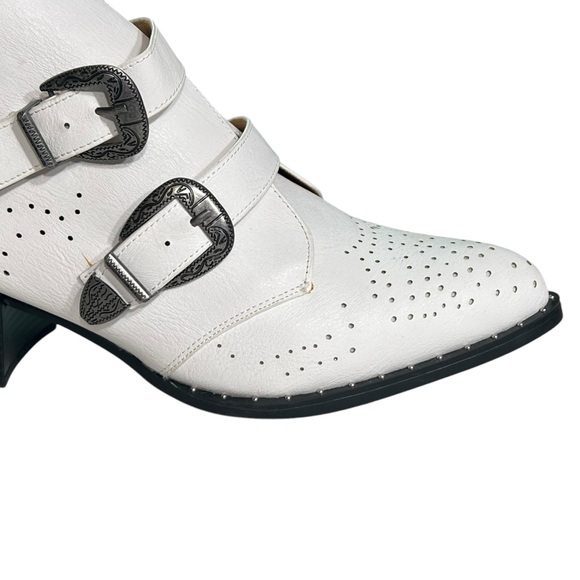 Qupid from Buckle Ankle Boots Buckle Western Boho Rodeo Booties - Picture 10 of 12